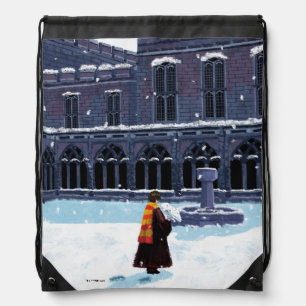 HARRY POTTER™ & Hedwig in HOGWARTS™ Courtyard Drawstring Bag
