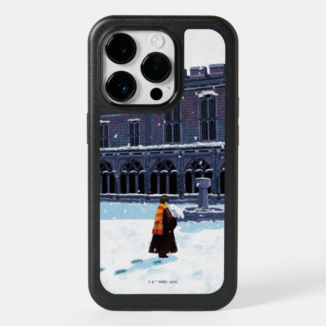 HARRY POTTER™ & Hedwig in HOGWARTS™ Courtyard Otterbox iPhone Case (Back)