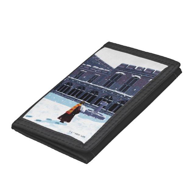 HARRY POTTER™ & Hedwig in HOGWARTS™ Courtyard Trifold Wallet (Bottom)