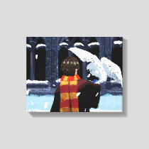 HARRY POTTER™ & Hedwig in the Snow Canvas Print