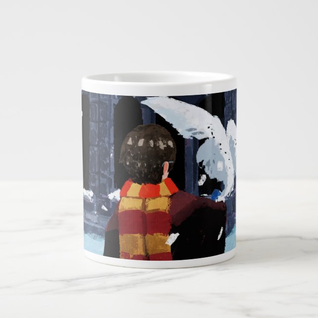 HARRY POTTER™ & Hedwig in the Snow Giant Coffee Mug (Front)