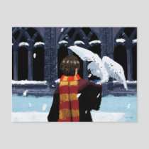 HARRY POTTER™ & Hedwig in the Snow Postcard