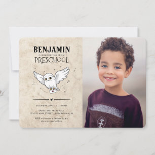 Harry Potter   Hedwig Kids Graduation  Invitation