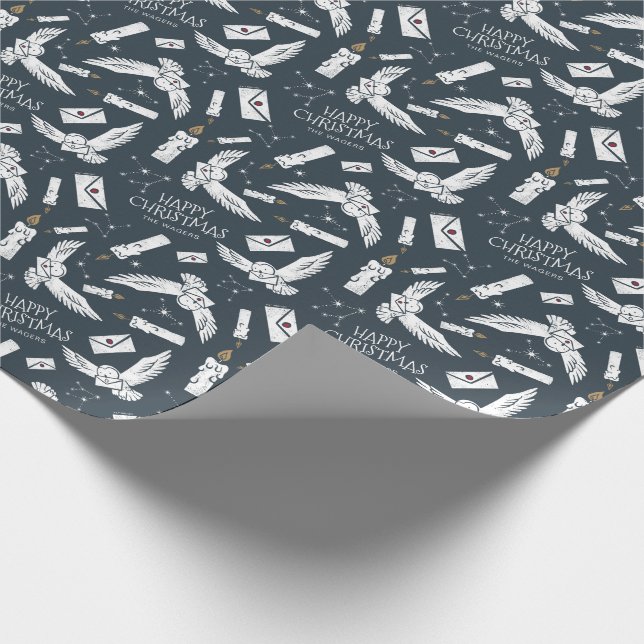 HARRY POTTER™ Hedwig Letters Pattern - Custom Wrapping Paper (Corner)