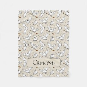 Harry Potter   Hedwig Pattern - Baby Shower Fleece Blanket