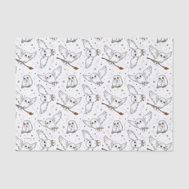 Harry Potter | Hedwig Pattern - Baby Shower Tissue Paper (Front)