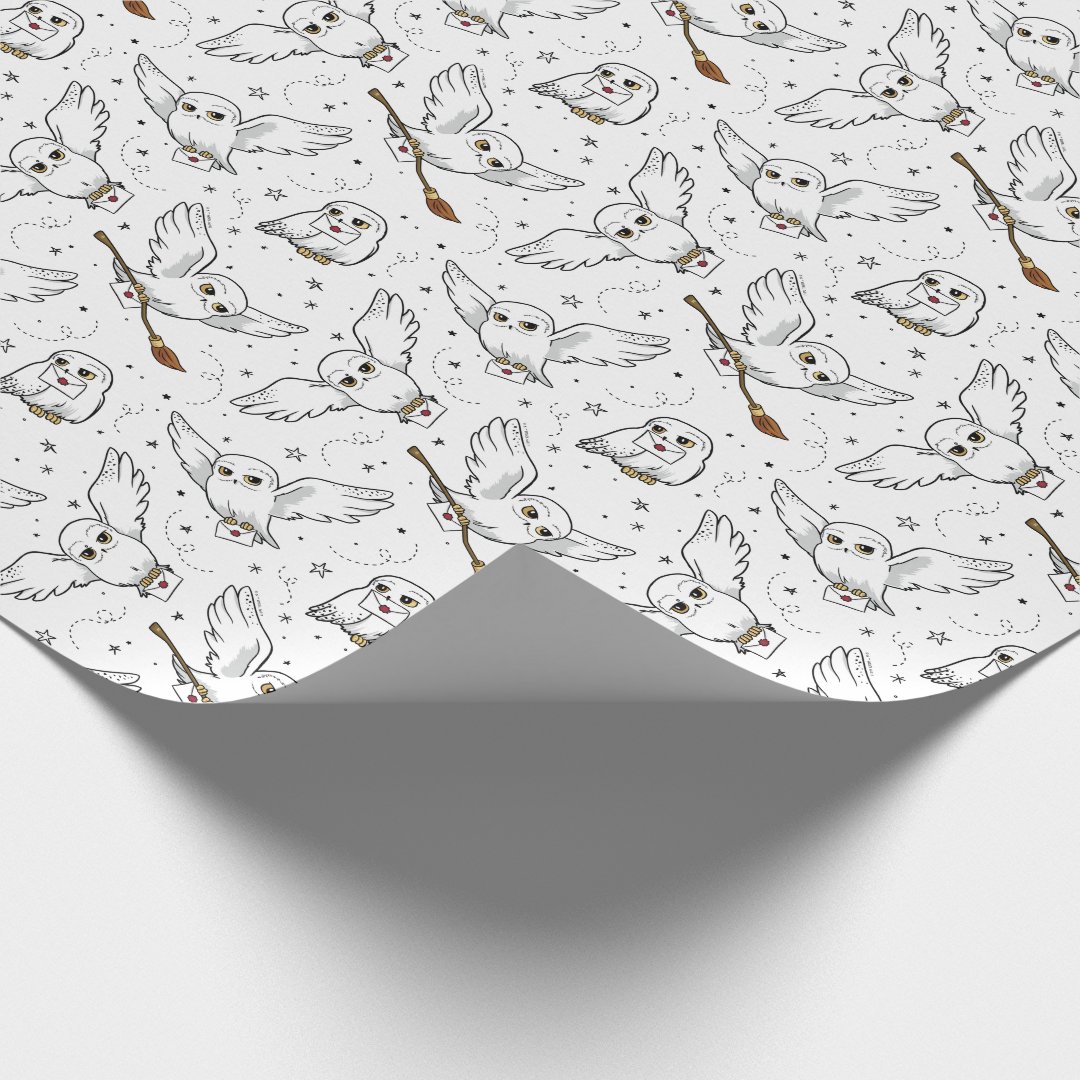Harry Potter | Hedwig Pattern - Baby Shower Wrappi Wrapping Paper | Zazzle