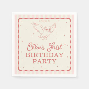 Harry Potter Hedwig Pink Magical Birthday Napkins