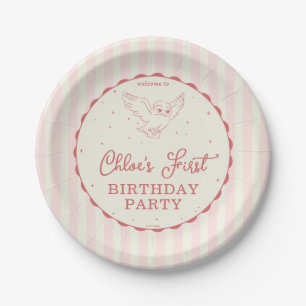 Harry Potter Hedwig Pink Magical Birthday Paper Plates