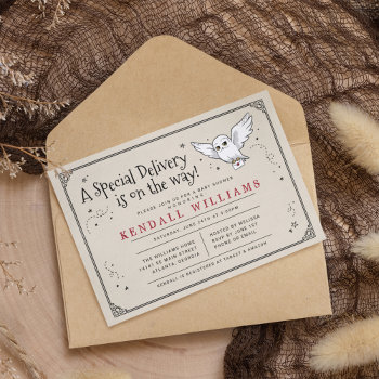 Harry Potter | Hedwig Special Delivery Baby Shower Invitation by harrypotter at Zazzle