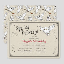 Harry Potter Hedwig Special Delivery Birthday Invitation