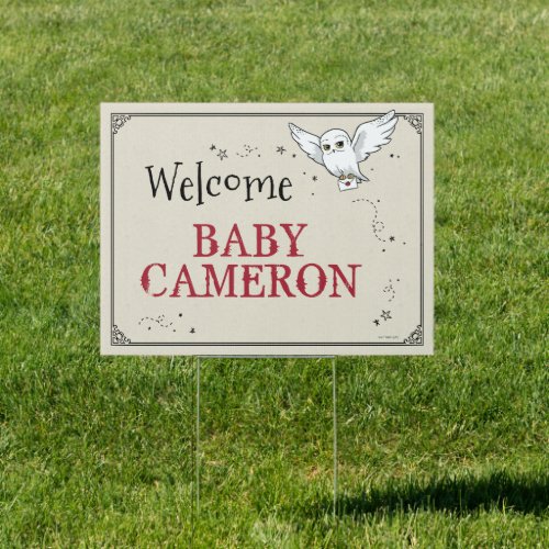 Harry Potter  Hedwig Welcome Baby Sign
