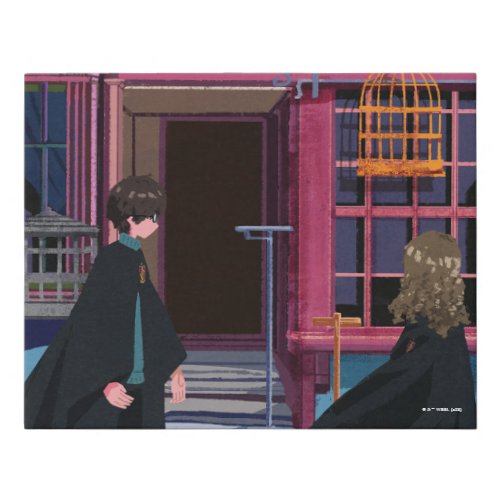 HARRY POTTER  Hermione at Eeylops Owl Emporium Faux Canvas Print