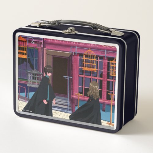 HARRY POTTER  Hermione at Eeylops Owl Emporium Metal Lunch Box