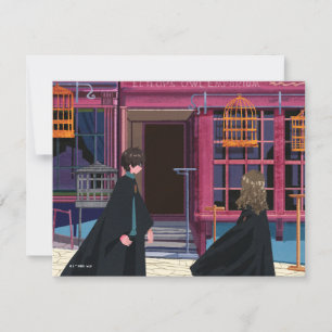HARRY POTTER™ & Hermione at Eeylops Owl Emporium Note Card