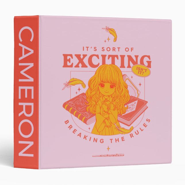 HARRY POTTER™ | Hermione Granger It's Exciting 3 Ring Binder (Front/Spine)
