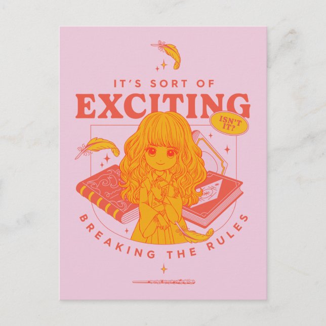 HARRY POTTER™ | Hermione Granger It's Exciting Postcard (Front)