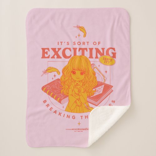 HARRY POTTER  Hermione Granger Its Exciting Sherpa Blanket