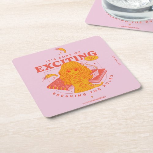 HARRY POTTER  Hermione Granger Its Exciting Square Paper Coaster