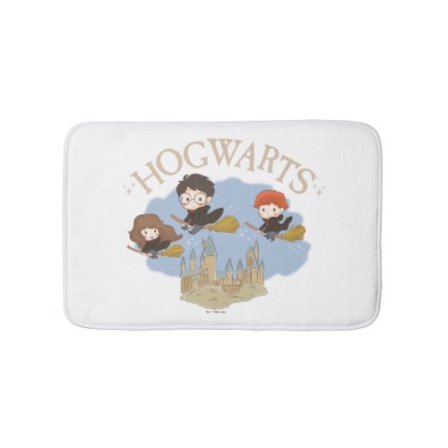 HARRY POTTER Hermione  Ron Fly Over HOGWARTS Bath Mat