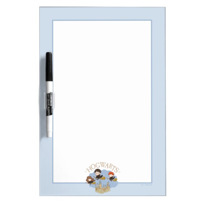 HARRY POTTER™, Hermione, & Ron Fly Over HOGWARTS™ Dry Erase Board (Front)