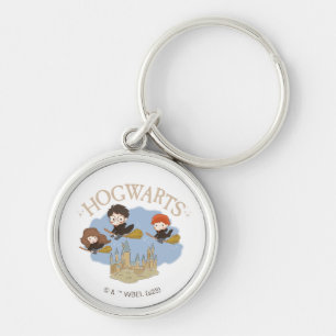 HARRY POTTER™, Hermione, & Ron Fly Over HOGWARTS™ Keychain