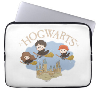 HARRY POTTER™, Hermione, & Ron Fly Over HOGWARTS™ Laptop Sleeve