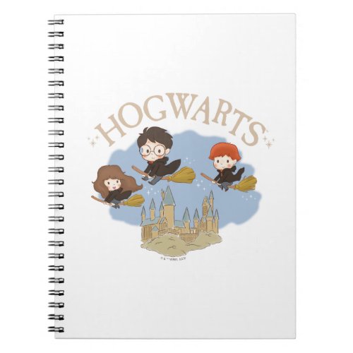HARRY POTTERâ Hermione  Ron Fly Over HOGWARTSâ Notebook