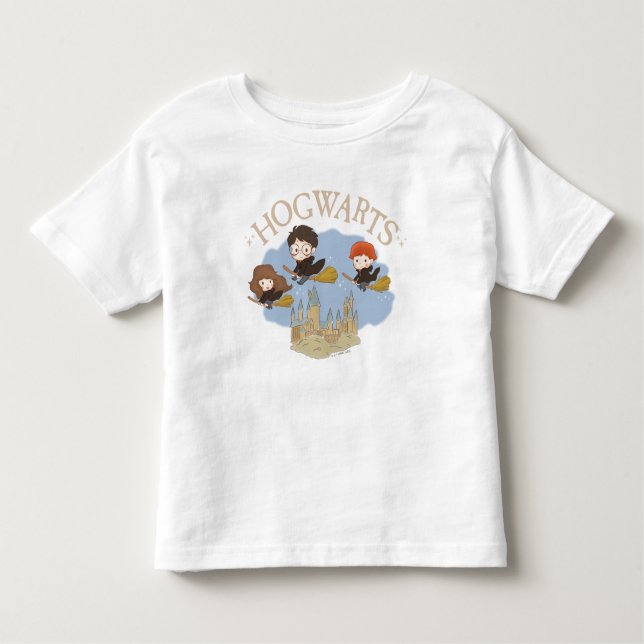 HARRY POTTER™, Hermione, & Ron Fly Over HOGWARTS™ Toddler T-shirt (Front)