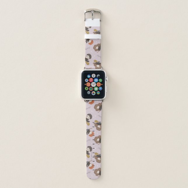 HARRY POTTER™, Hermione, & Ron Flying Pattern Apple Watch Band (Front)