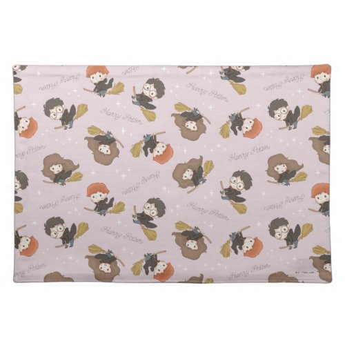 HARRY POTTER Hermione  Ron Flying Pattern Cloth Placemat