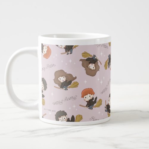 HARRY POTTER Hermione  Ron Flying Pattern Giant Coffee Mug