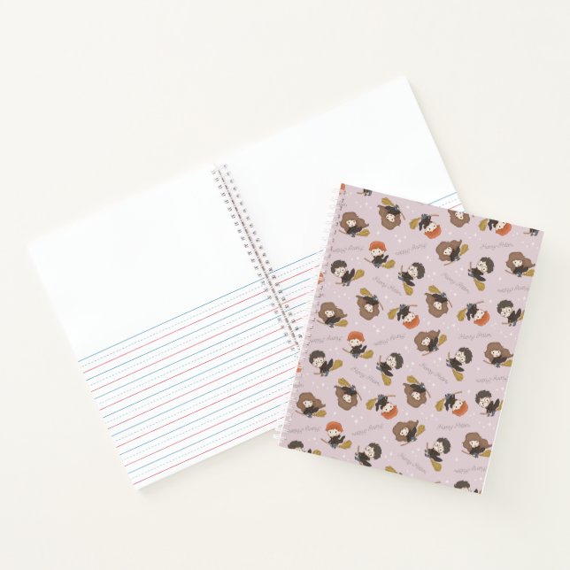 HARRY POTTER™, Hermione, & Ron Flying Pattern Notebook (Inside)