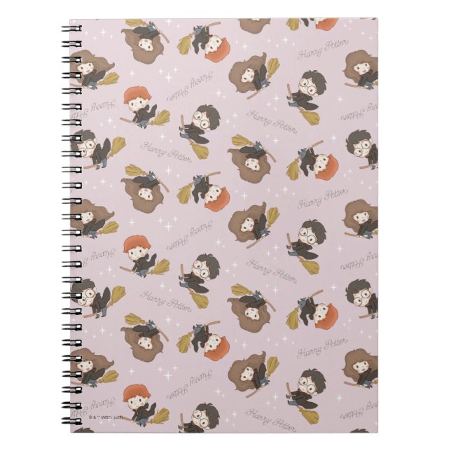 HARRY POTTER™, Hermione, & Ron Flying Pattern Notebook (Front)