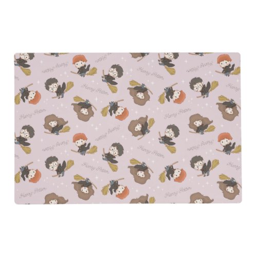 HARRY POTTER Hermione  Ron Flying Pattern Placemat