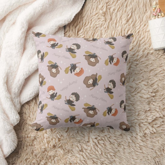 HARRY POTTER™, Hermione, & Ron Flying Pattern Throw Pillow (Blanket)