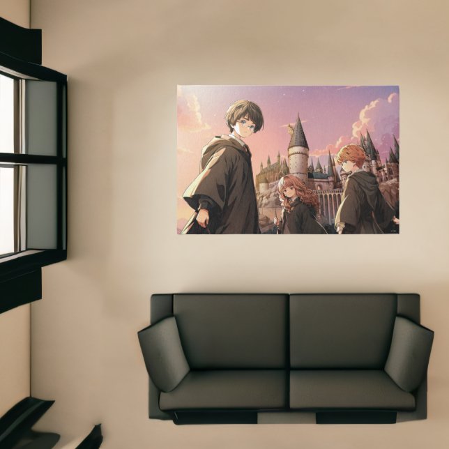 HARRY POTTER™ Hermione & Ron HOGWARTS™ Anime Scene Rug (Insitu (Indoor 1))