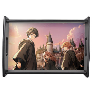 HARRY POTTER™ Hermione & Ron HOGWARTS™ Anime Scene Serving Tray