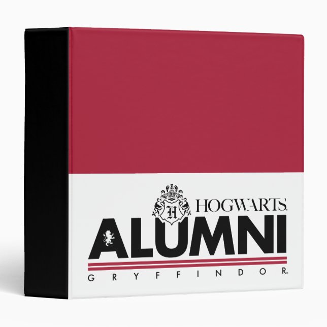 Harry Potter | HOGWARTS™ Alumni GRYFFINDOR™ 3 Ring Binder (Front/Spine)