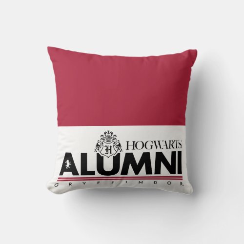 Harry Potter  HOGWARTS Alumni GRYFFINDOR Throw Pillow