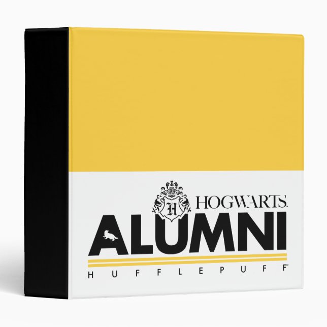 Harry Potter | HOGWARTS™ Alumni HUFFLEPUFF™ 3 Ring Binder (Front/Spine)