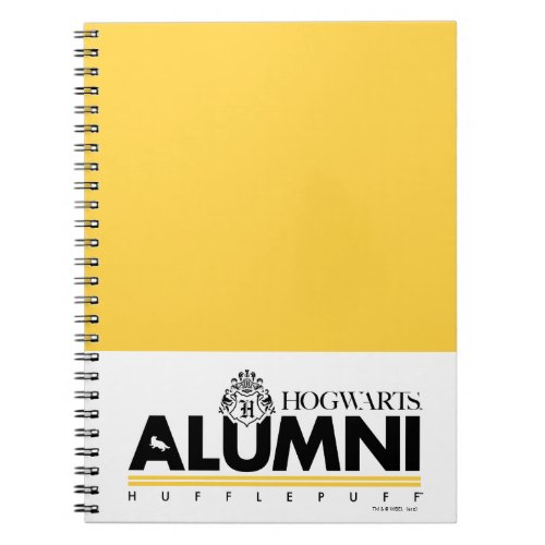 Harry Potter  HOGWARTS Alumni HUFFLEPUFF Notebook