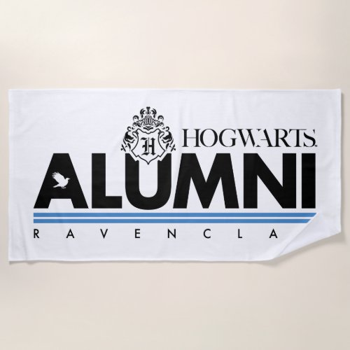 Harry Potter  HOGWARTSâ Alumni RAVENCLAWâ Beach Towel