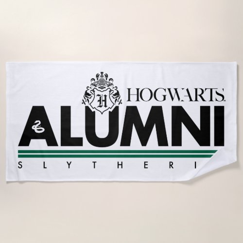 Harry Potter  HOGWARTSâ Alumni SLYTHERINâ Beach Towel