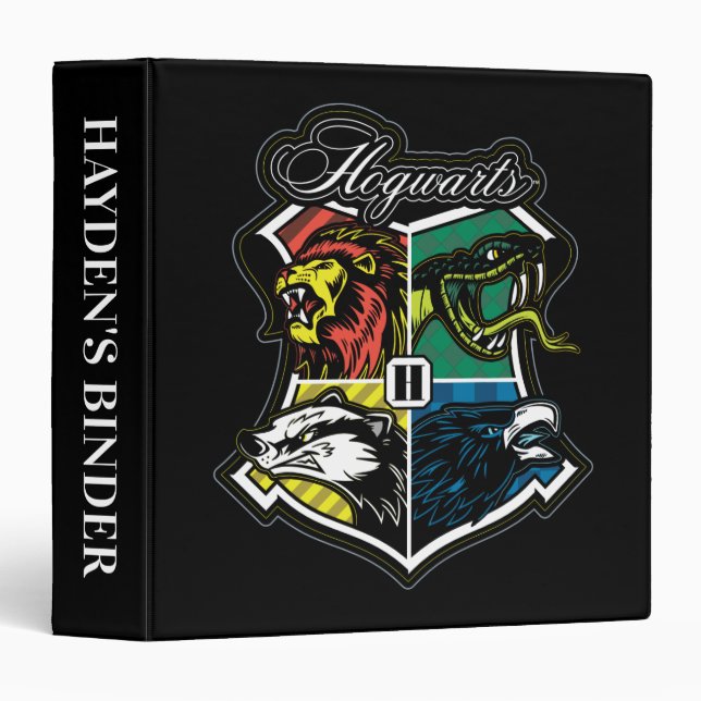HARRY POTTER™ | HOGWARTS™ Athletic Badge 3 Ring Binder (Front/Spine)
