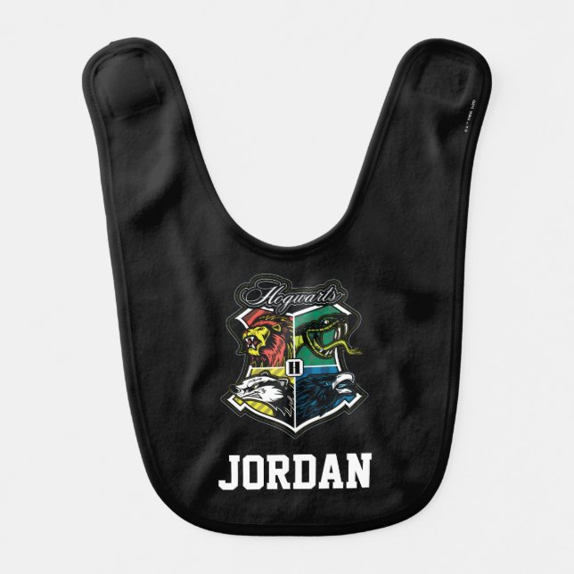 HARRY POTTER™ | HOGWARTS™ Athletic Badge Baby Bib (Front)