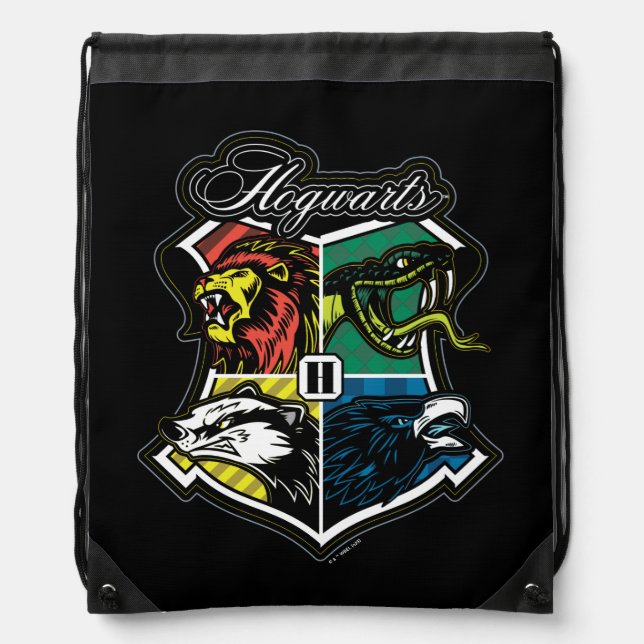 HARRY POTTER™ | HOGWARTS™ Athletic Badge Drawstring Bag (Front)