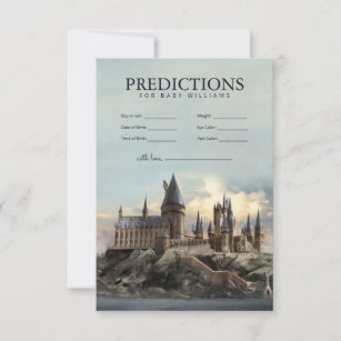 Harry Potter   Hogwarts Baby Predictions Invitation