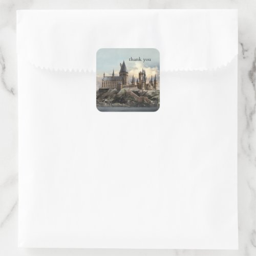 Harry Potter  Hogwarts Baby Shower Thank You Square Sticker