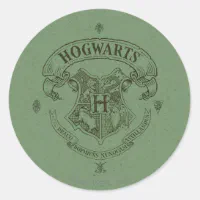 Harry Potter | Hogwarts Monogram Square Sticker | Zazzle